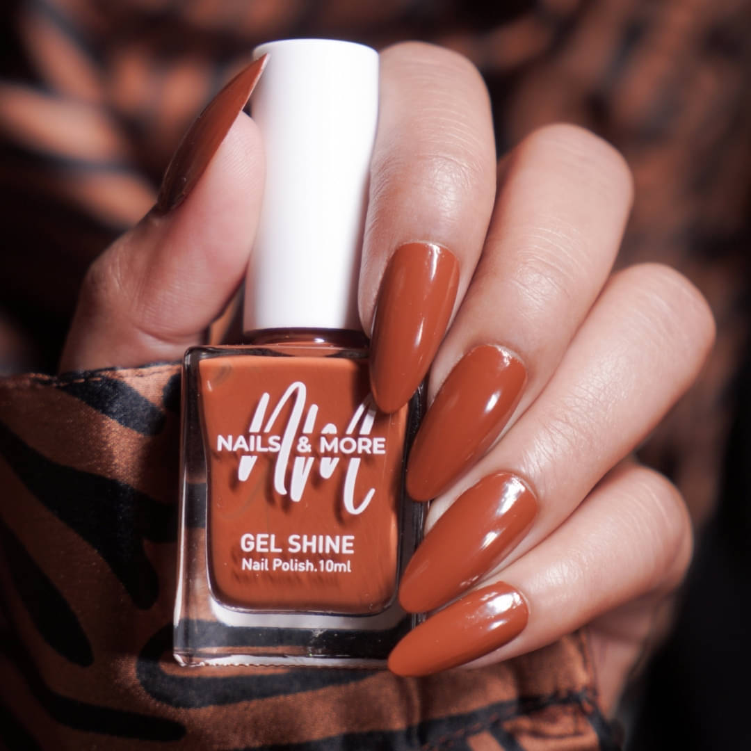     			NAILS & MORE Choco Latte Glossy Nail Polish 10 ( Pack of 1 )