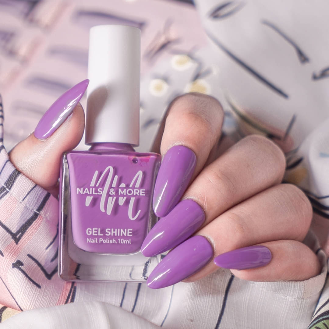     			NAILS & MORE Mauve Orchid Glossy Nail Polish 10 ( Pack of 1 )