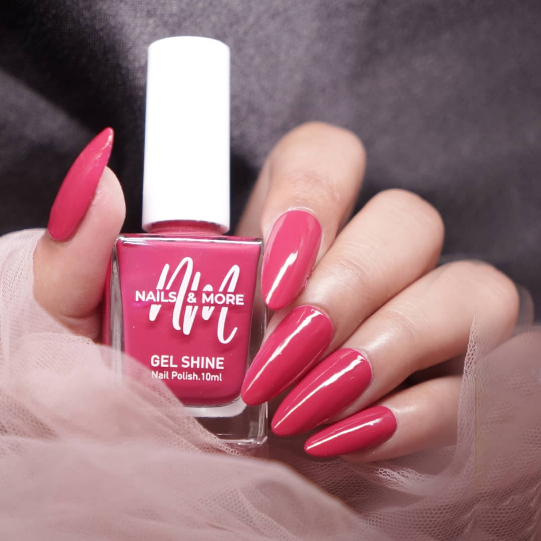     			NAILS & MORE Pink Glossy Nail Polish 10 ( Pack of 1 )