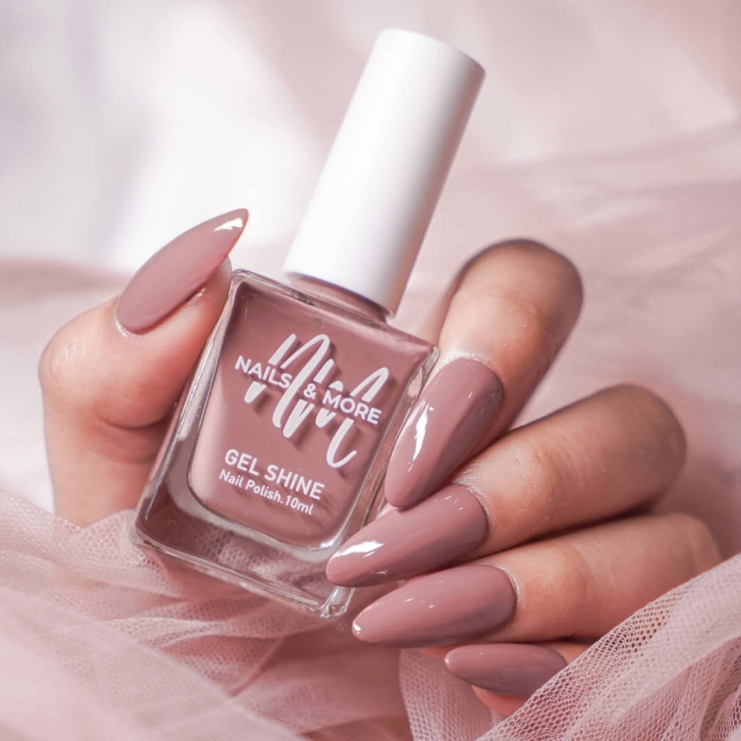     			NAILS & MORE Toffee Rose Glossy Nail Polish 10 ( Pack of 1 )