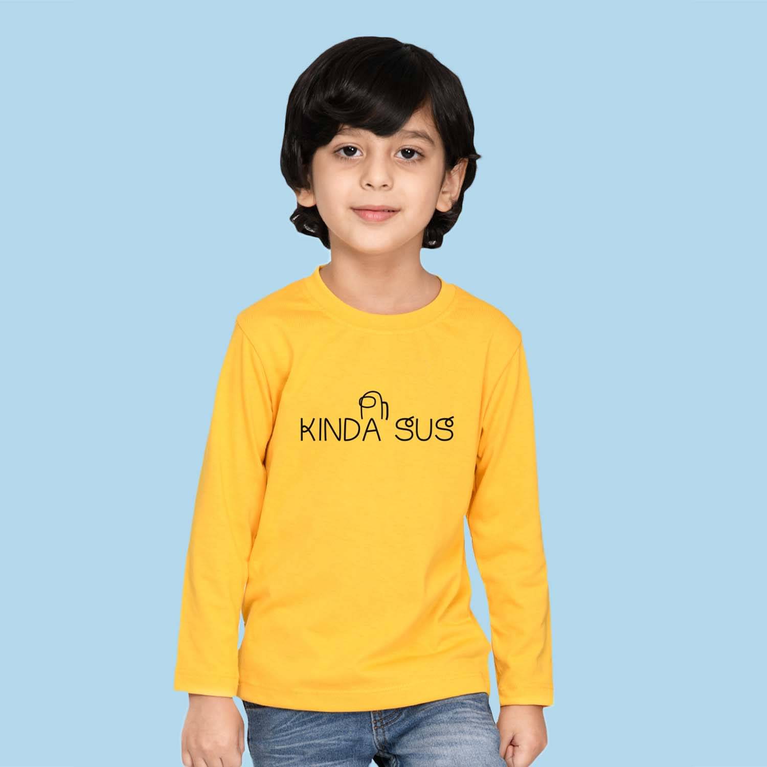     			Nusyl Pack of 1 Boys Cotton Blend T-Shirt ( Yellow )