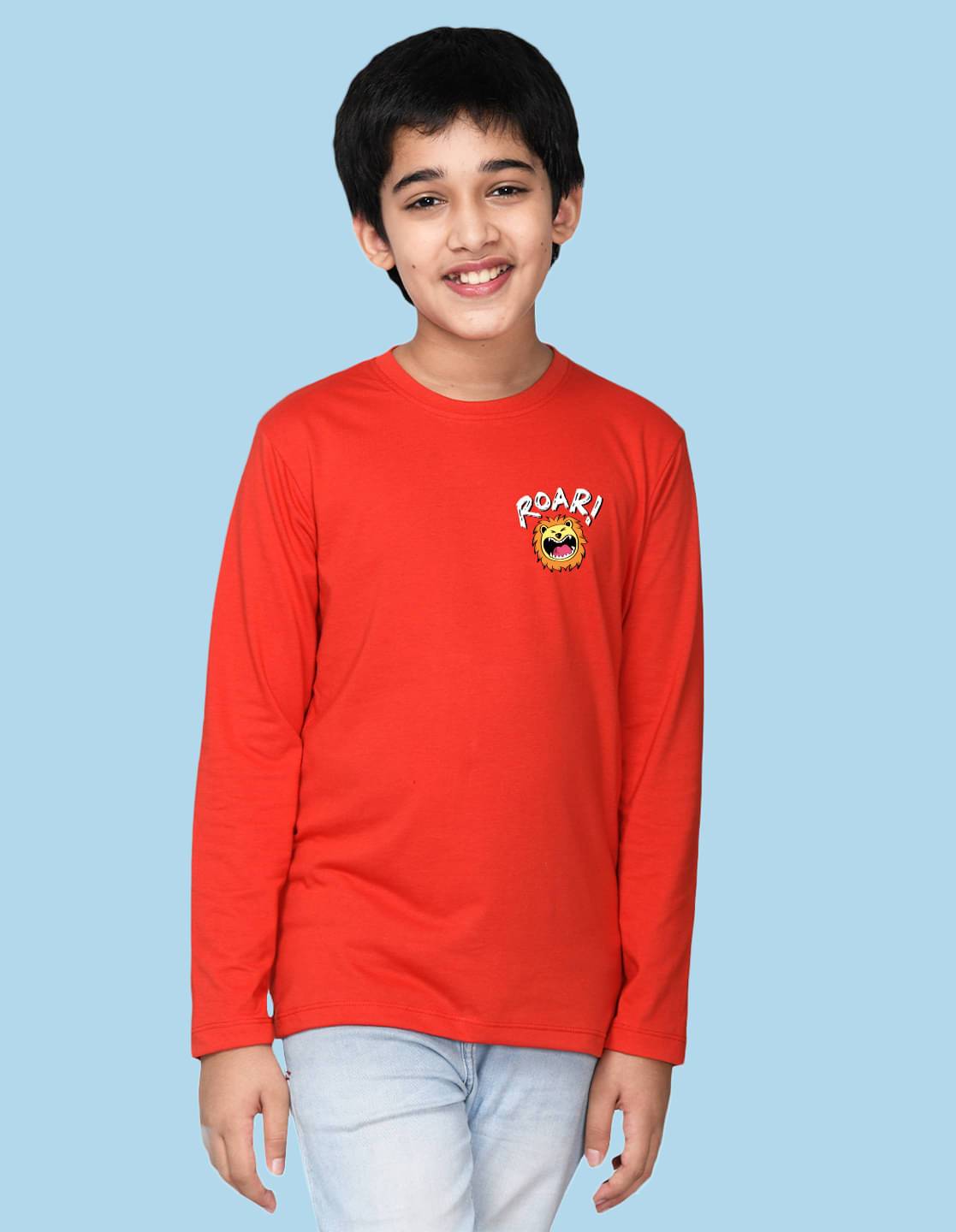     			Nusyl Pack of 1 Boys Cotton Blend T-Shirt ( Red )