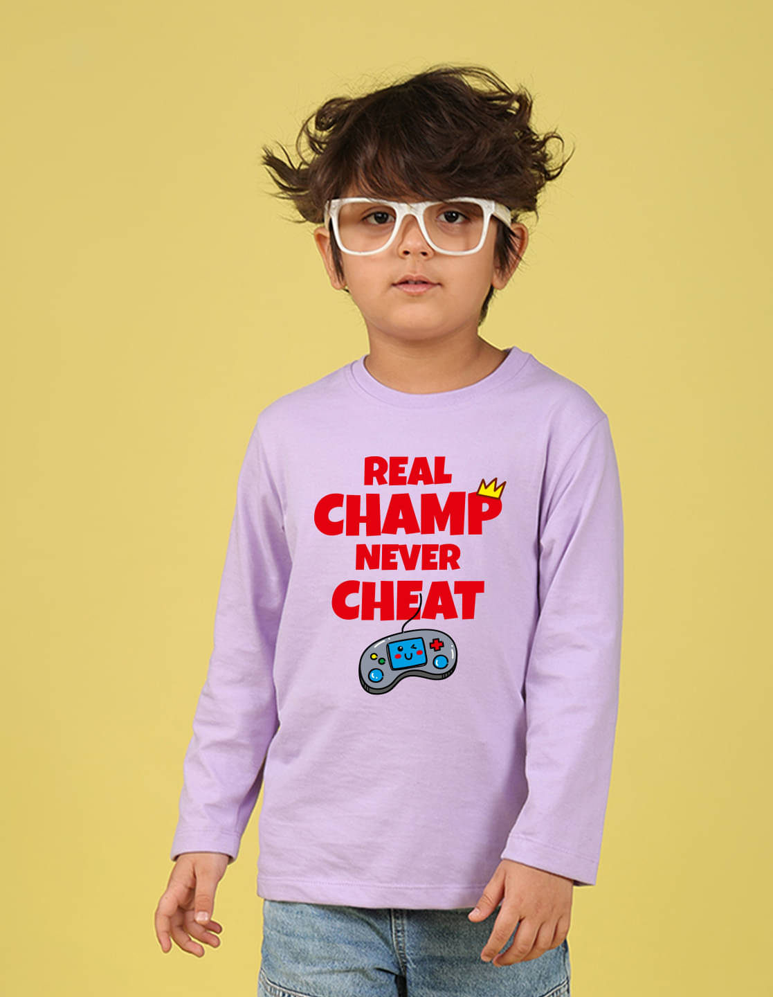     			Nusyl Pack of 1 Boys Cotton Blend T-Shirt ( Purple )