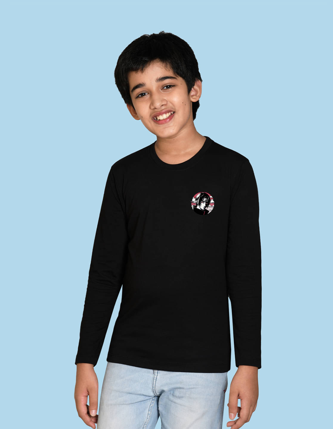     			Nusyl Pack of 1 Boys Cotton Blend T-Shirt ( Black )