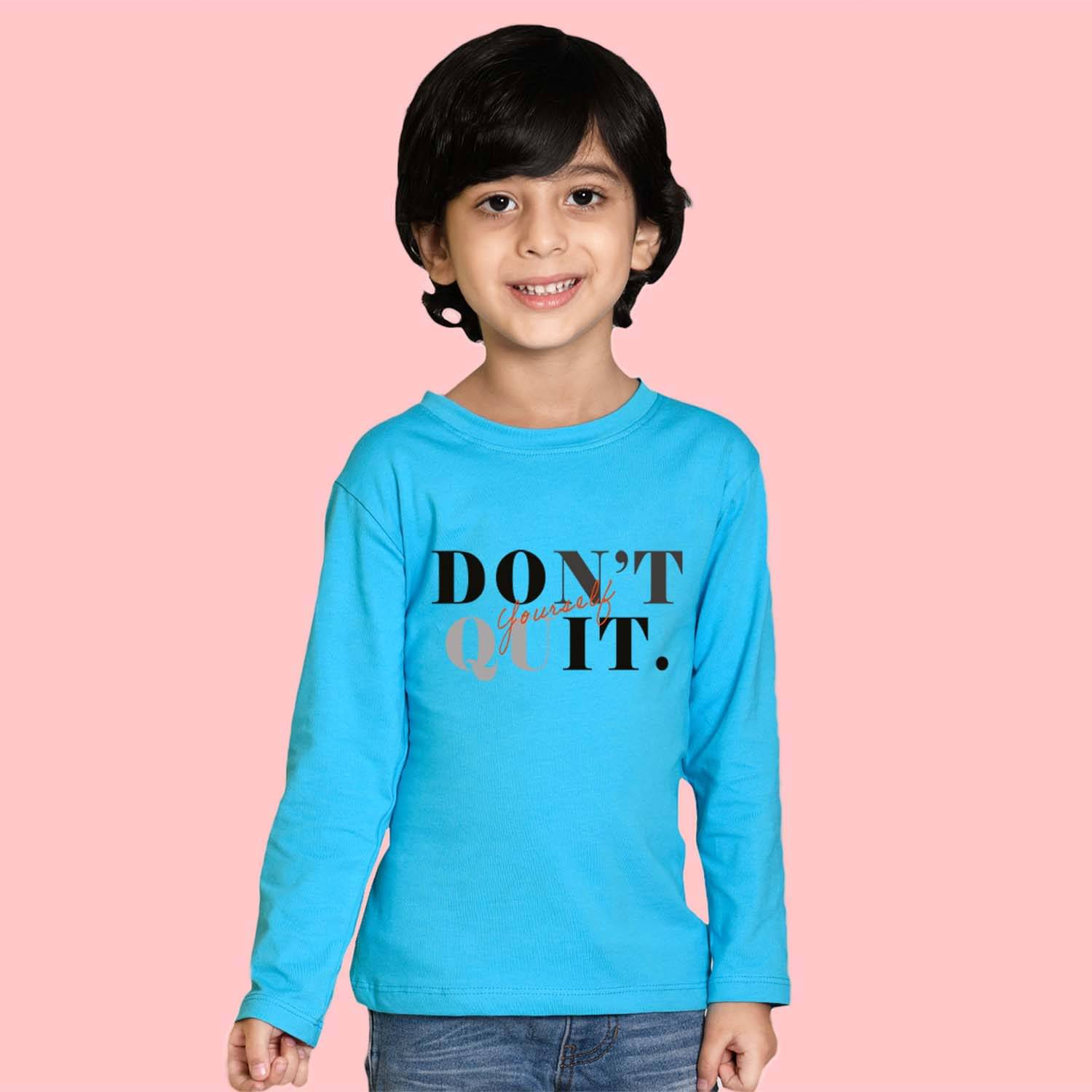     			Nusyl Pack of 1 Boys Cotton Blend T-Shirt ( Blue )