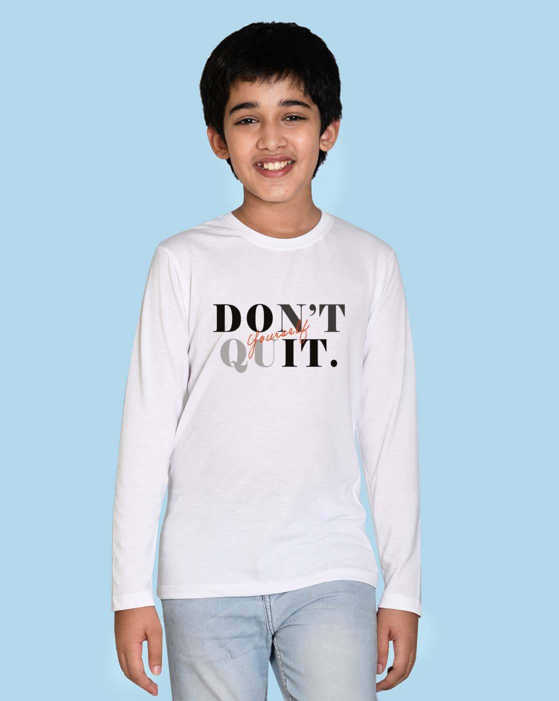     			Nusyl Pack of 1 Boys Cotton Blend T-Shirt ( White )