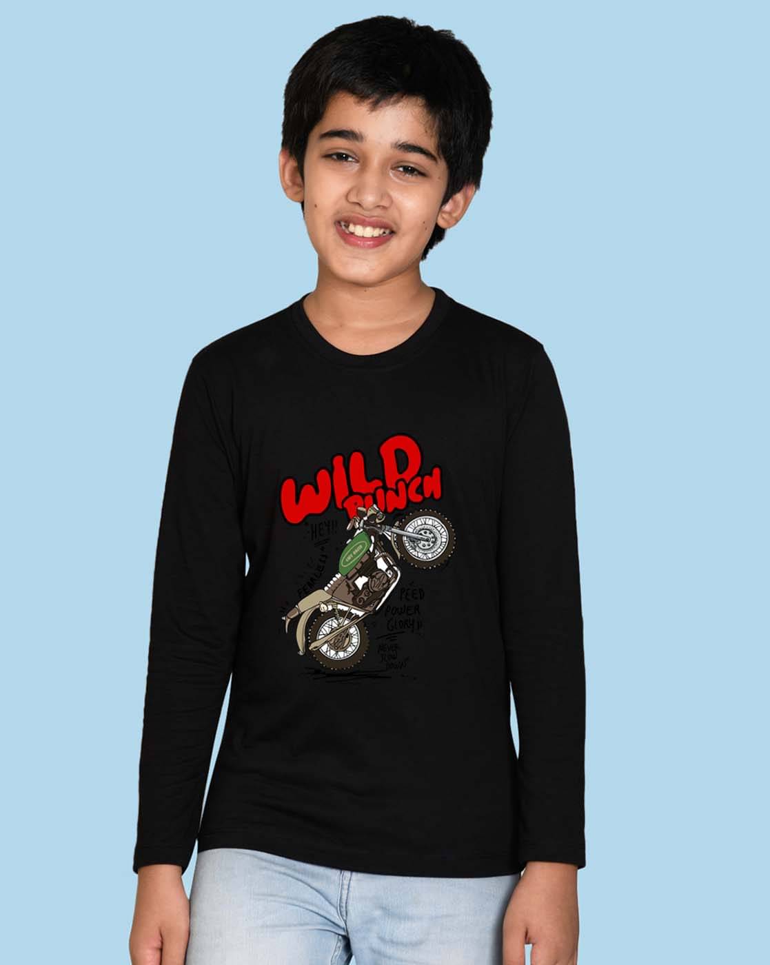     			Nusyl Pack of 1 Boys Cotton Blend T-Shirt ( Black )