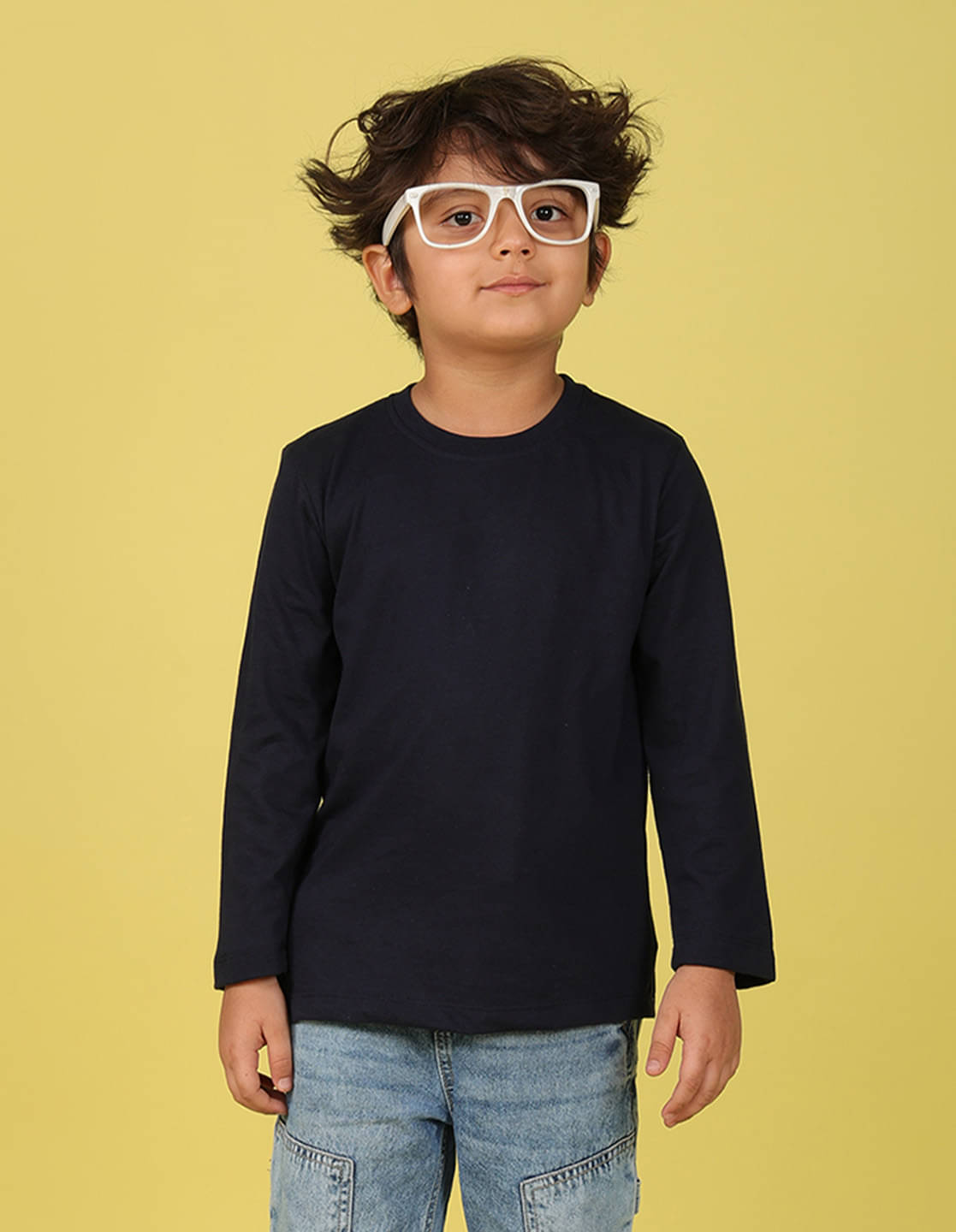     			Nusyl Pack of 1 Boys Cotton Blend T-Shirt ( Blue )