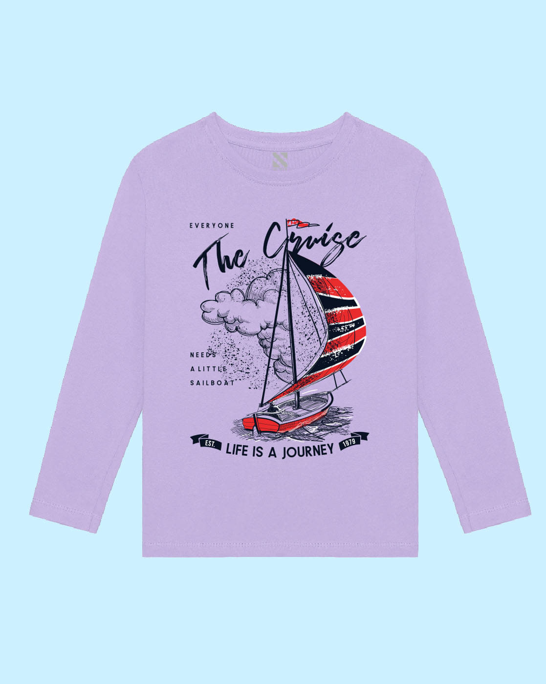     			Nusyl Pack of 1 Boys Cotton Blend T-Shirt ( Purple )
