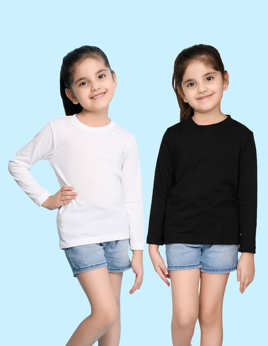     			Nusyl Pack of 2 Girls Cotton Blend T-Shirt ( Multi )