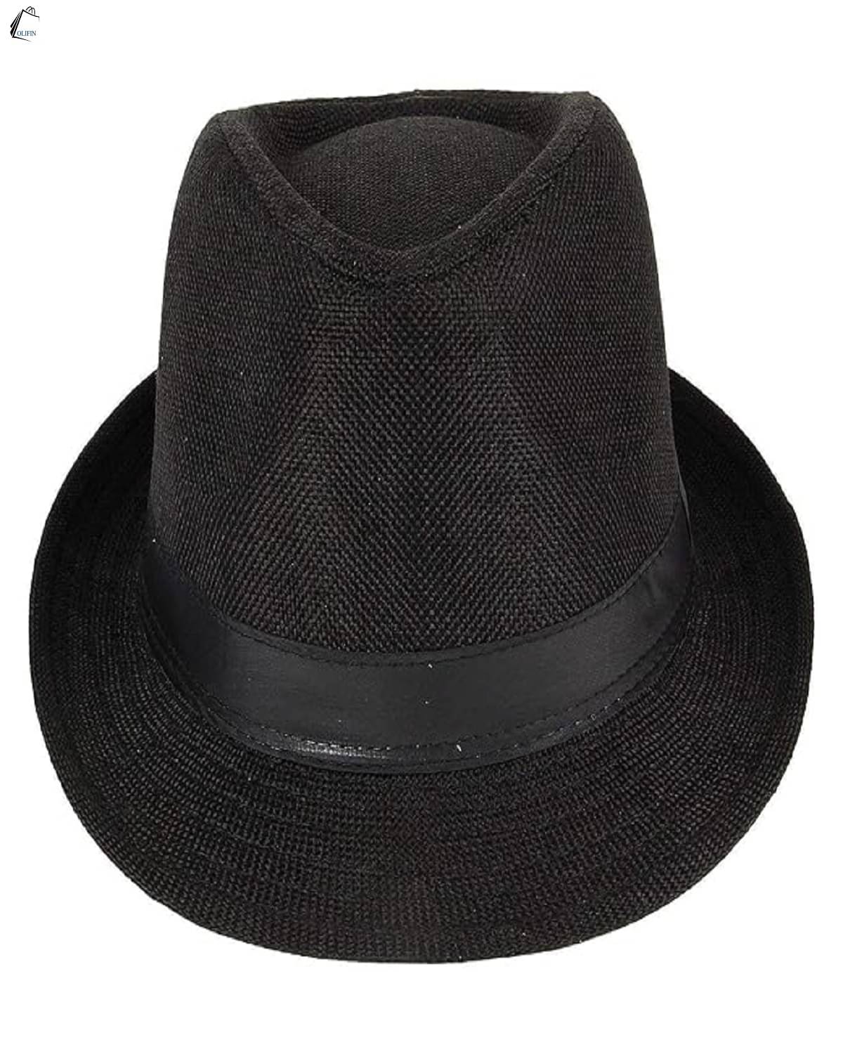 OLIFIN Pack of 1 Cotton Blend Men's Hat ( Black )     			OLIFIN Pack of 1 Cotton Blend Men's Hat ( Black )