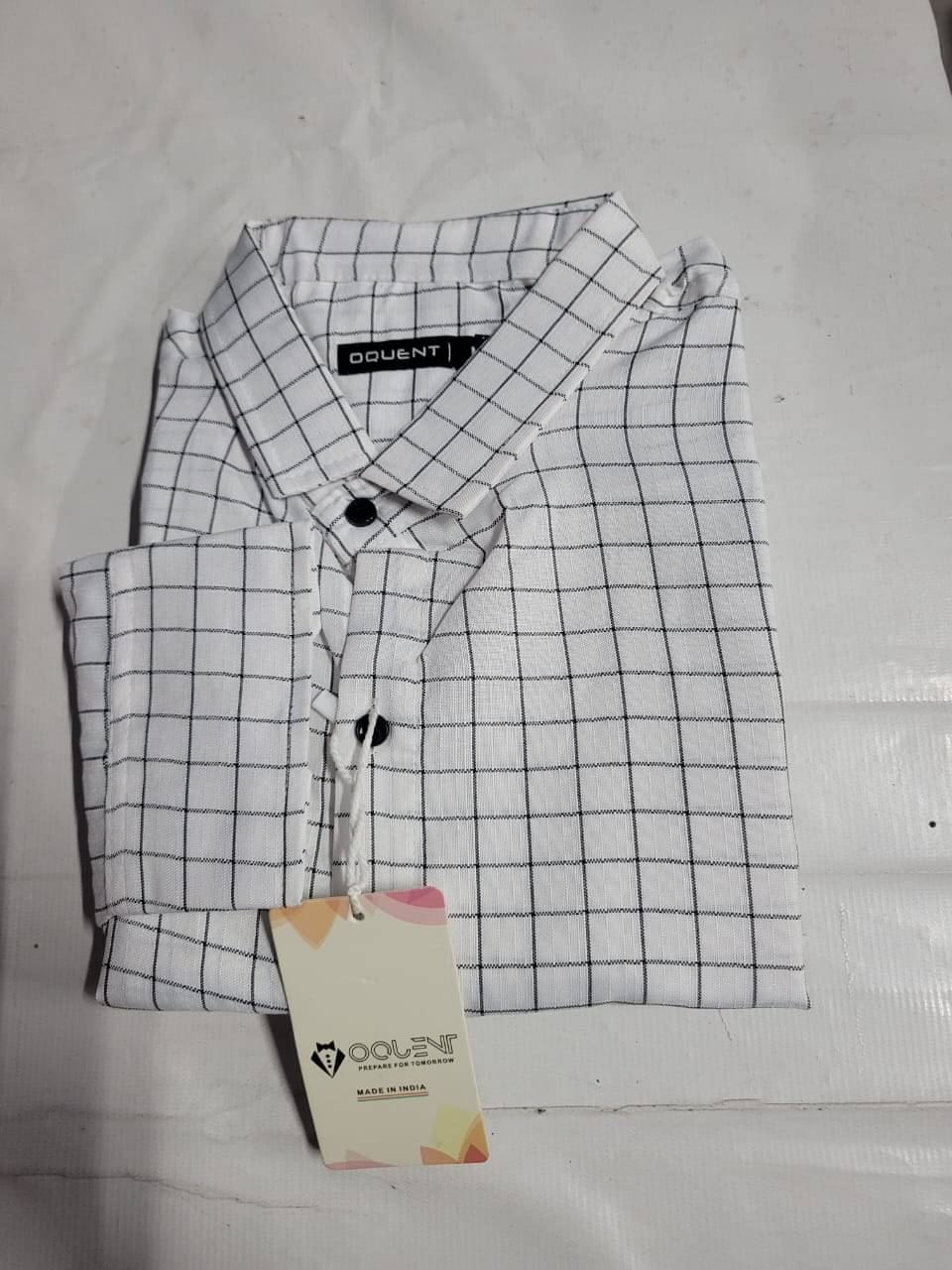 OQUENT Linen Regular Fit Self Design Full Sleeves Men's Casual Shirt - White ( Pack of 1 ) OQUENT Linen Regular Fit Self Design Full Sleeves Men's Casual Shirt - White ( Pack of 1 )
