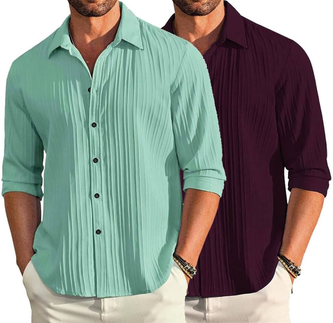 OQUENT Poly Cotton Regular Fit Self Design Full Sleeves Men's Casual Shirt - Multicolor 3 ( Pack of 1 )     			OQUENT Poly Cotton Regular Fit Self Design Full Sleeves Men's Casual Shirt - Multicolor 3 ( Pack of 1 )