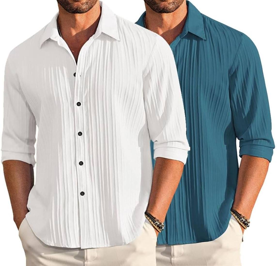 OQUENT Poly Cotton Regular Fit Self Design Full Sleeves Men's Casual Shirt - Multicolor 5 ( Pack of 1 ) OQUENT Poly Cotton Regular Fit Self Design Full Sleeves Men's Casual Shirt - Multicolor 5 ( Pack of 1 )