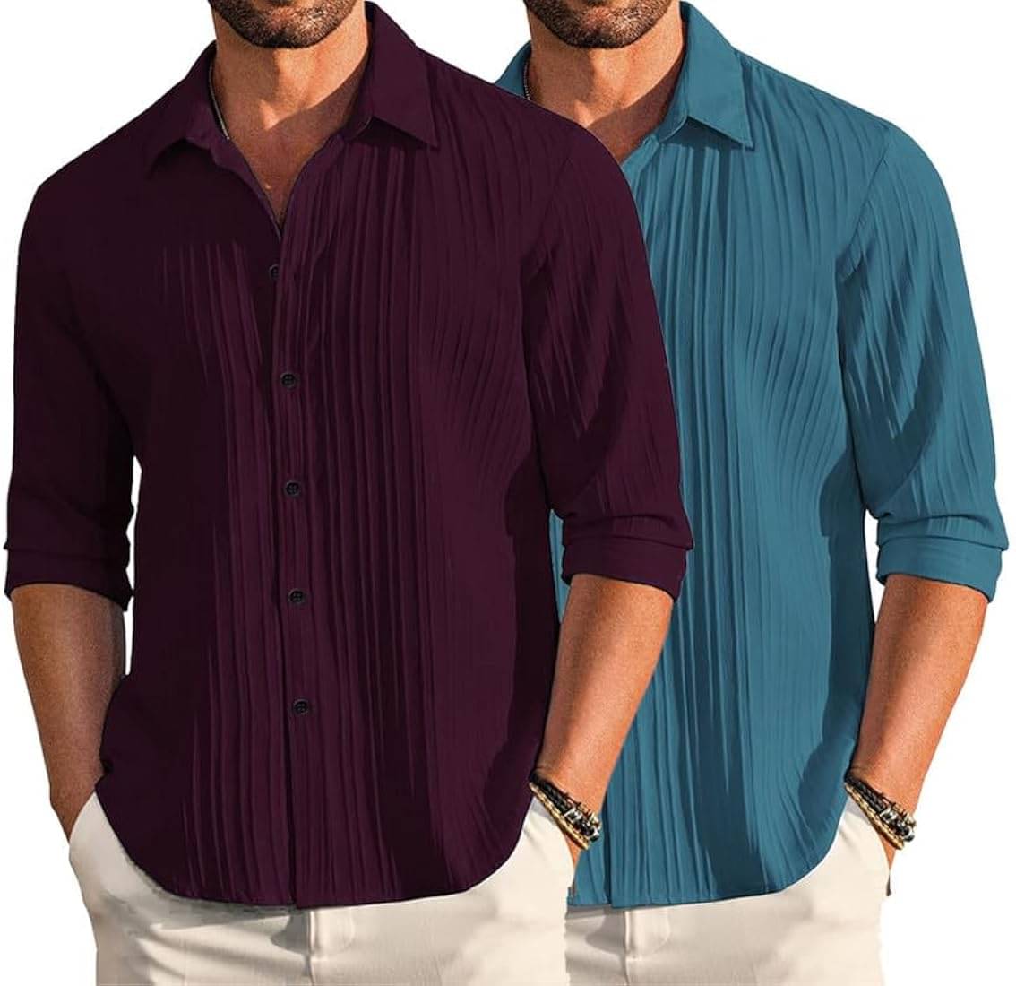 OQUENT Poly Cotton Regular Fit Self Design Full Sleeves Men's Casual Shirt - Multicolor ( Pack of 1 ) OQUENT Poly Cotton Regular Fit Self Design Full Sleeves Men's Casual Shirt - Multicolor ( Pack of 1 )