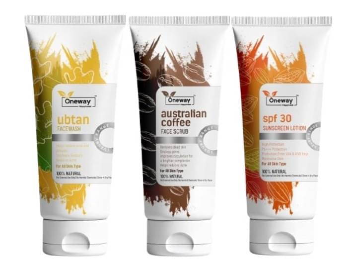 Oneway Happiness - Daily Use Face Wash + Scrub For All Skin Type ( Pack of 3 )     			Oneway Happiness - Daily Use Face Wash + Scrub For All Skin Type ( Pack of 3 )