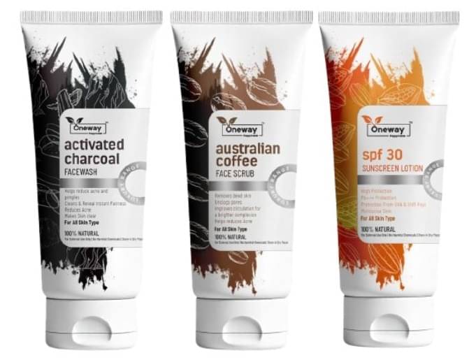 Oneway Happiness - Daily Use Face Wash + Scrub For All Skin Type ( Pack of 3 )     			Oneway Happiness - Daily Use Face Wash + Scrub For All Skin Type ( Pack of 3 )