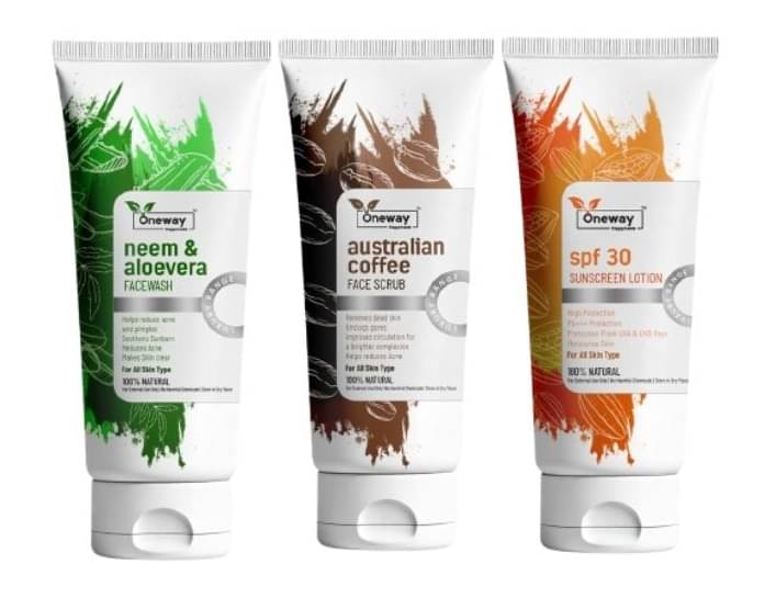     			Oneway Happiness - Tan Removal Face Wash + Scrub For All Skin Type ( Pack of 3 )