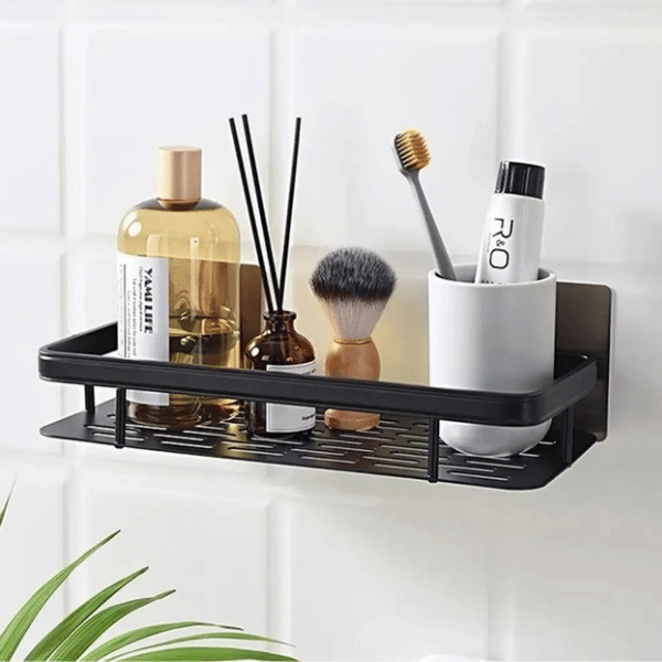 PACK OF 1 Shelves Bathroom Shelves No-Drill Corner Shelf plastic Shower Storage Rack Holder Toilet Organizer Holder Wall Mount Shower Room Rack     			PACK OF 1 Shelves Bathroom Shelves No-Drill Corner Shelf plastic Shower Storage Rack Holder Toilet Organizer Holder Wall Mount Shower Room Rack