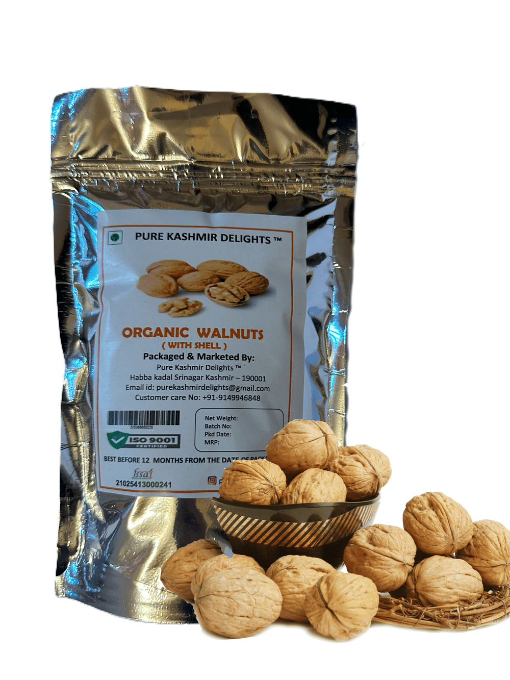 PURE KASHMIR DELIGHTS Walnuts(Akhrot giri) 250 g     			PURE KASHMIR DELIGHTS Walnuts(Akhrot giri) 250 g