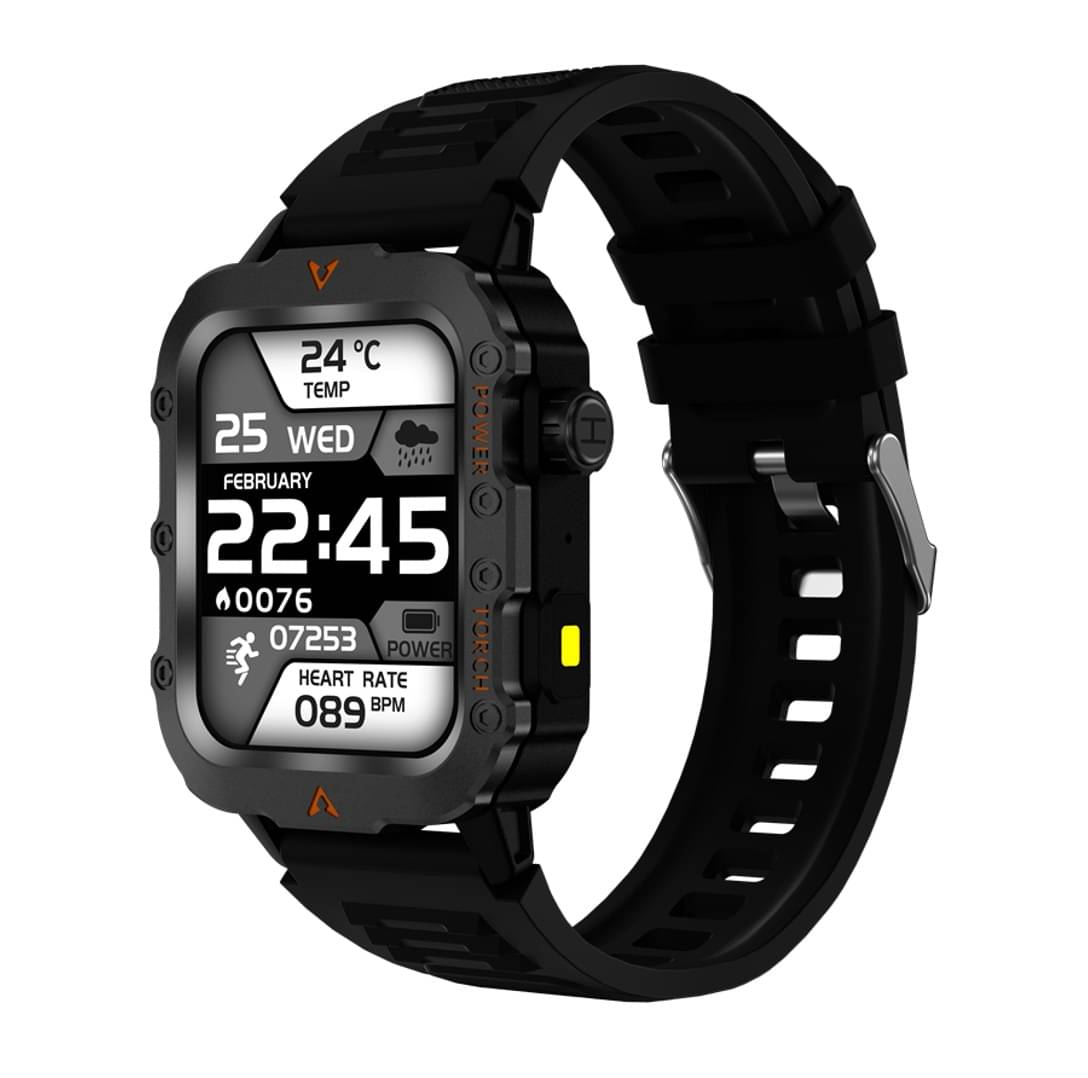 SKYRISE Sports Edition Smartwatch | Heart Rate | Steps | Wireless Charging Smartwatch (Black Strap, 1.73 Inch Big Sunlight Proof Display) SKYRISE Sports Edition Smartwatch | Heart Rate | Steps | Wireless Charging Smartwatch (Black Strap, 1.73 Inch Big Sunlight Proof Display)