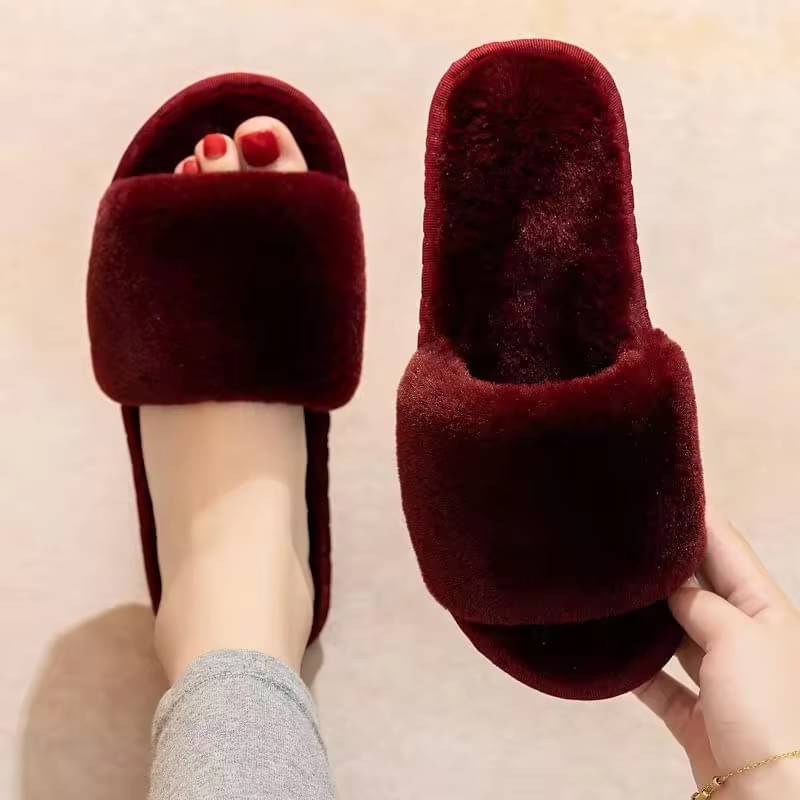     			Shoemusq Maroon Women's Flip Flop
