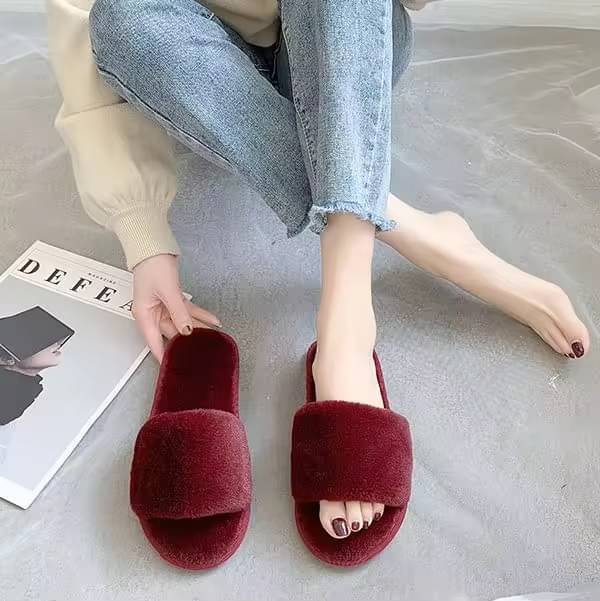     			Shoemusq Maroon Women's Flip Flop