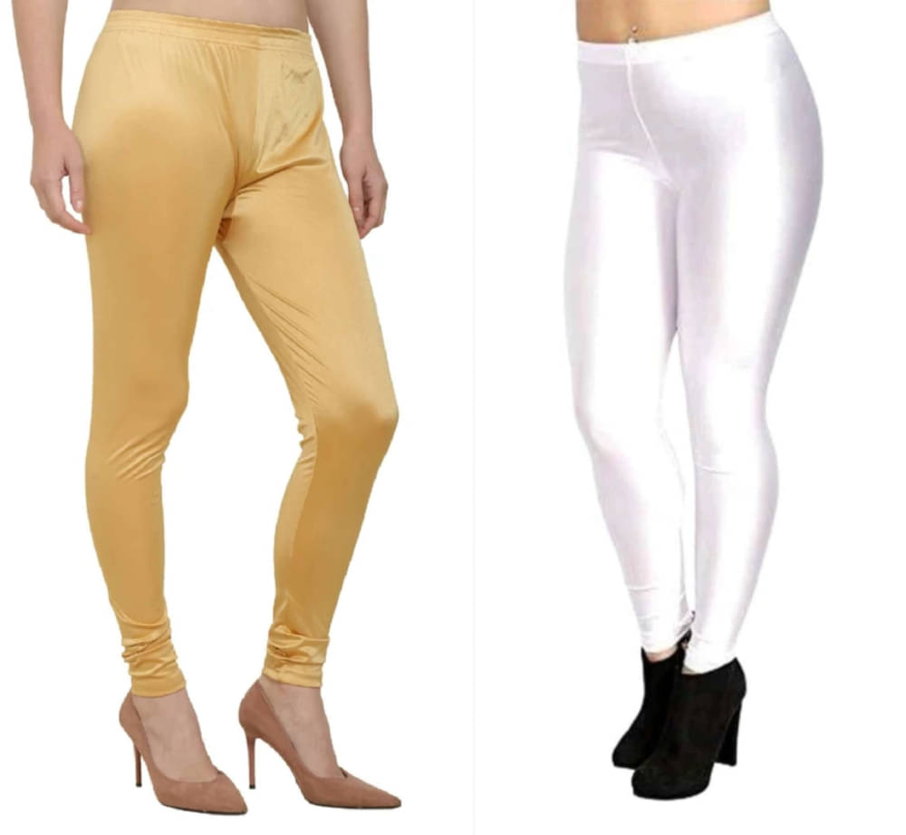     			ULTIMATE SHOPPING NETWORK Pack of 2 Lycra Women Legging ( Multicolor 13 )