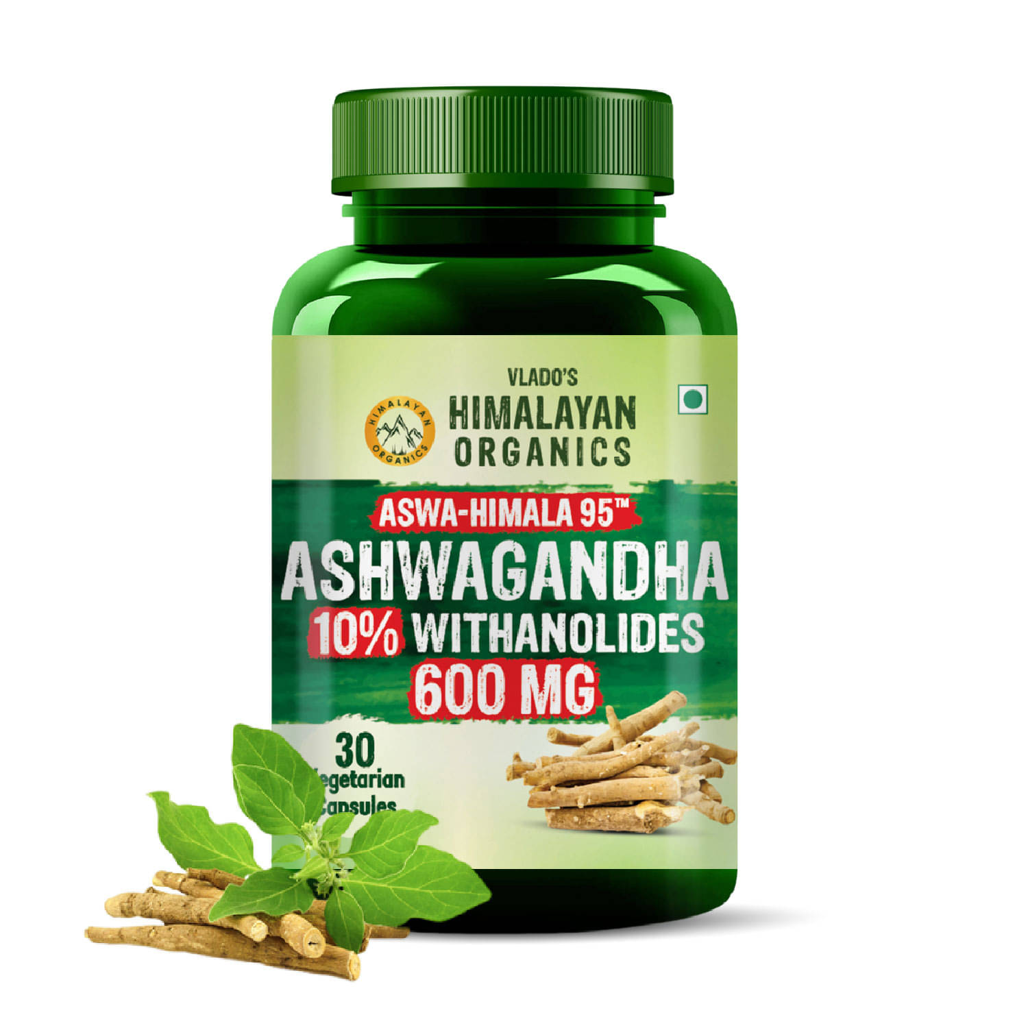 Vlado's Himalayan Organics Pure Ashwagandha -10% Withanolides with Ultra High Potency - 600MG - Highly Concentrated & Third-Party Lab Tested - Ayurvedic Supplement - Focus, Mood Support, Increase Energy, Strength - Enhanced Mood & Performance - 30 Capsules Vlado's Himalayan Organics Pure Ashwagandha -10% Withanolides with Ultra High Potency - 600MG - Highly Concentrated & Third-Party Lab Tested - Ayurvedic Supplement - Focus, Mood Support, Increase Energy, Strength - Enhanced Mood & Performance - 30 Capsules