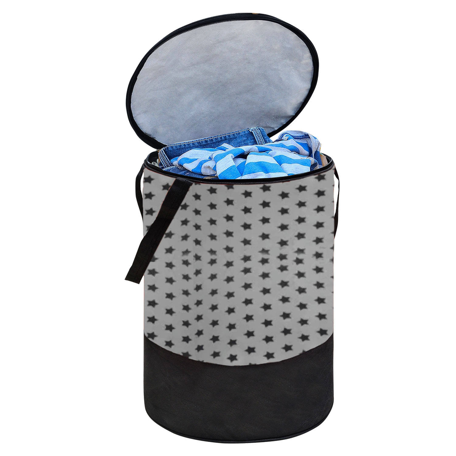     			Zovira Grey Laundry Bags ( Pack of 1 )