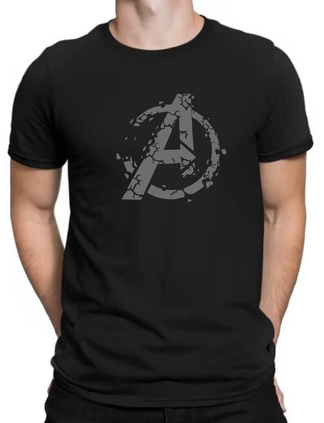     			code yellow Men Polyester Regular Fit Printed T-Shirt ( Black )