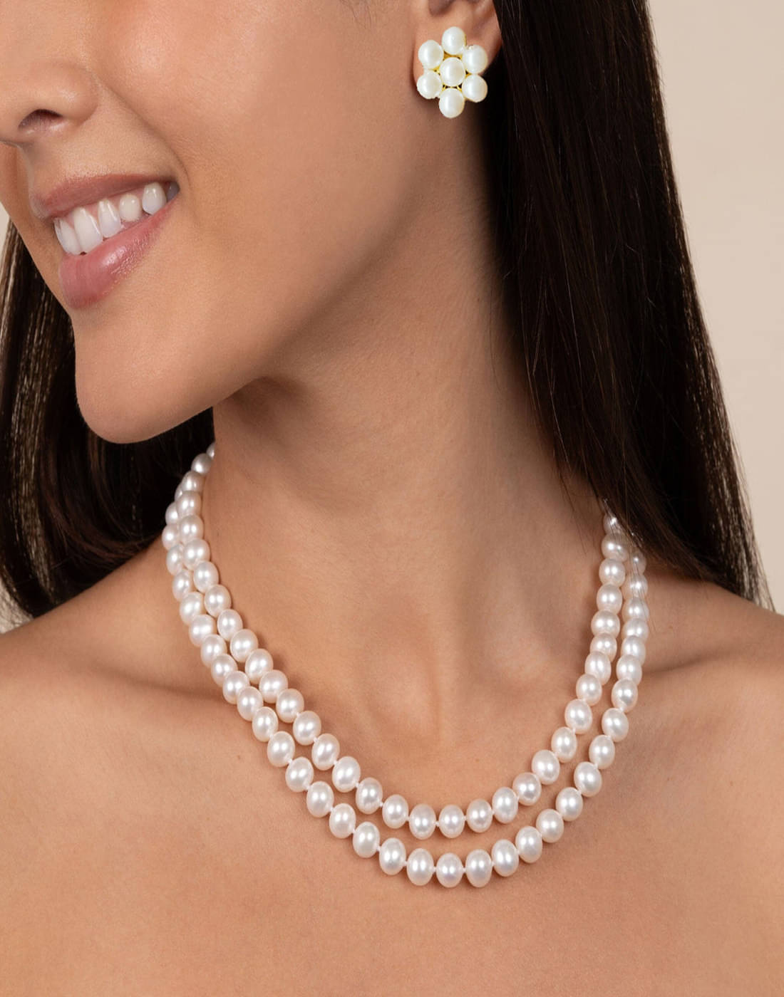     			gilher White Brass Necklace Set ( Pack of 1 )