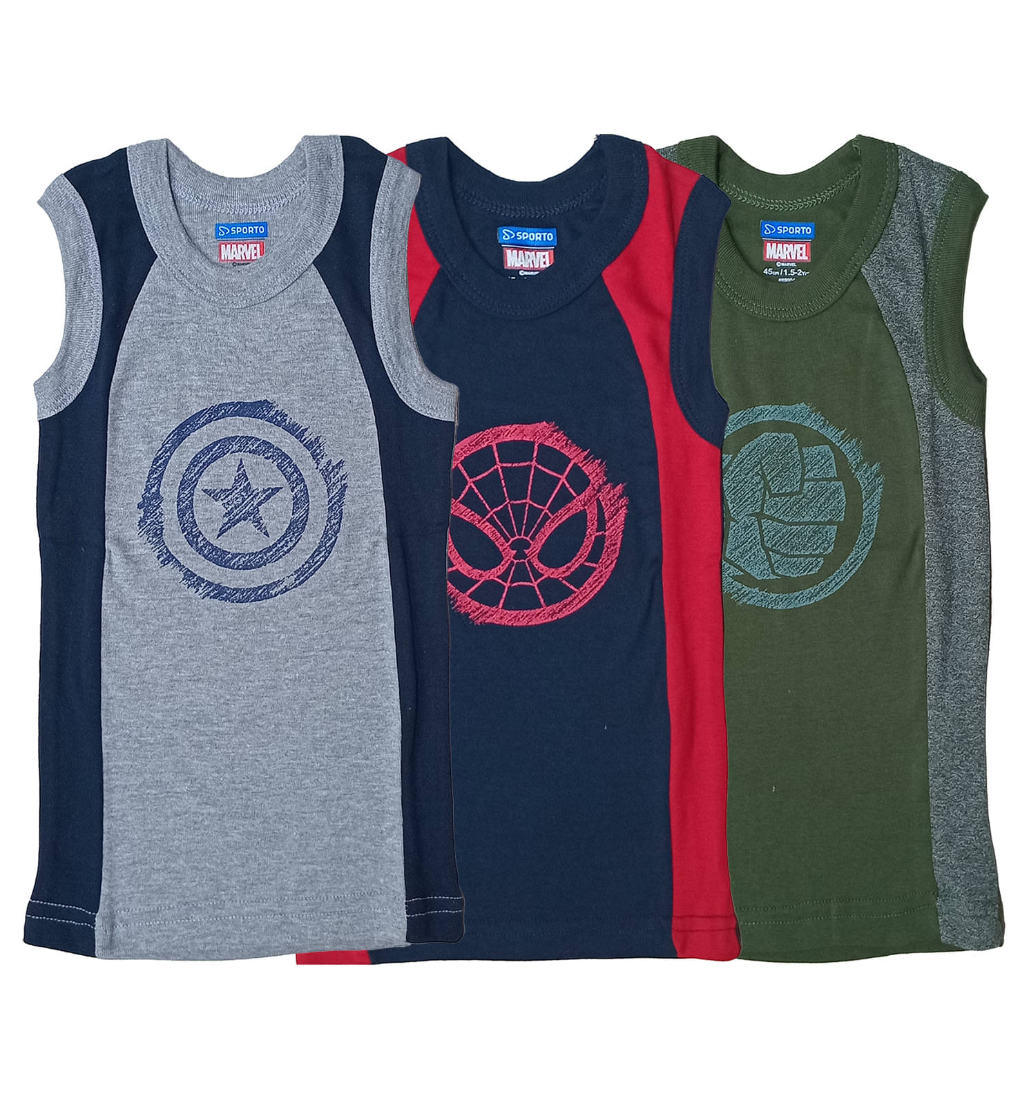 Amul comfy Pack of 3 Boys Cotton Vest ( Multicolor 6 ) Amul comfy Pack of 3 Boys Cotton Vest ( Multicolor 6 )