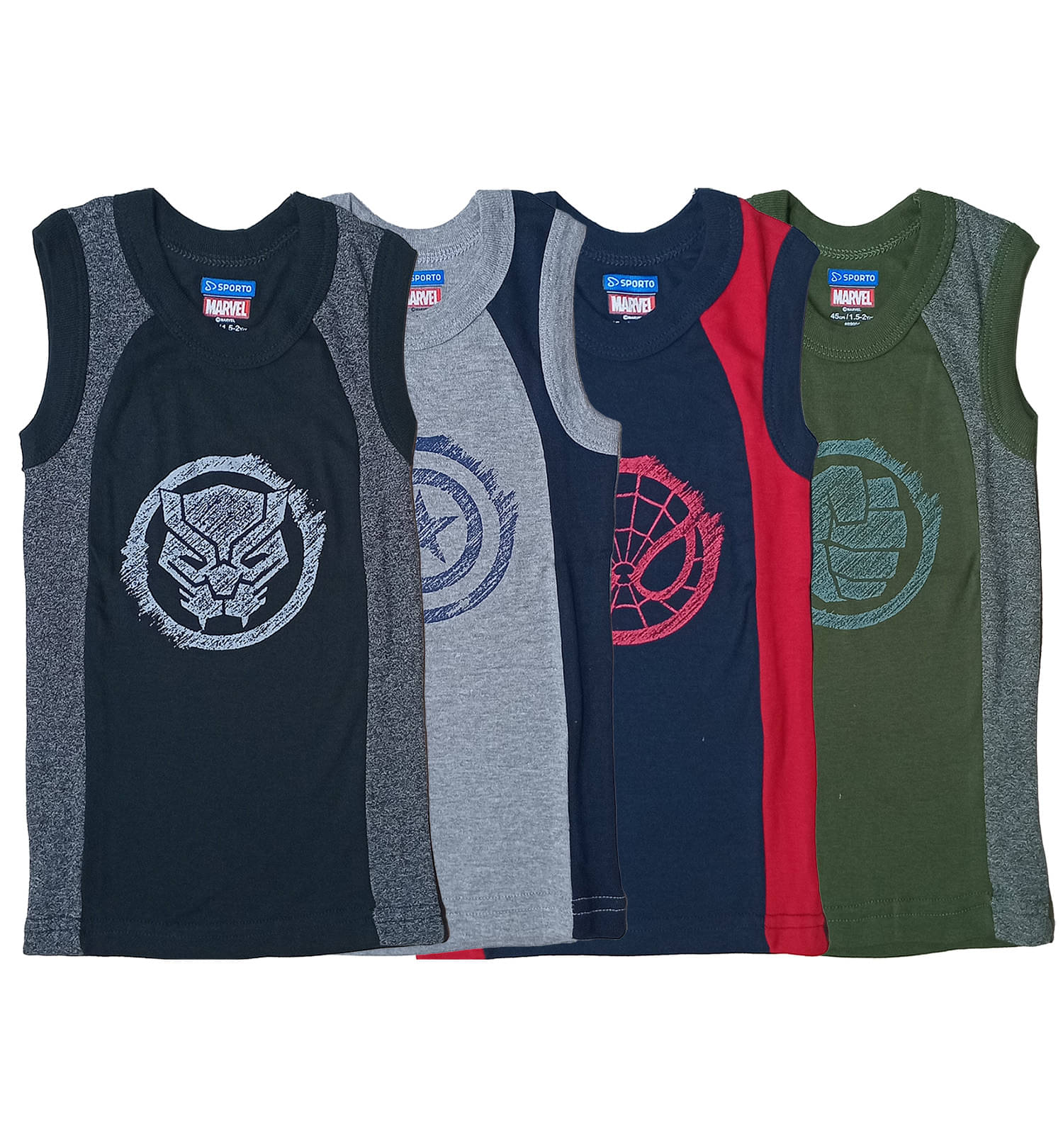 Amul comfy Pack of 4 Boys Cotton Vest ( Multicolor )     			Amul comfy Pack of 4 Boys Cotton Vest ( Multicolor )