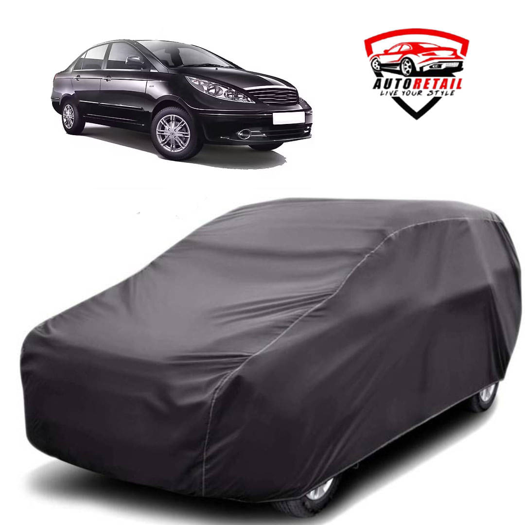     			AutoRetail Car Body Cover for Tata Manza [2012-2013] Without Mirror Pocket ( Pack of 1 ) , Grey