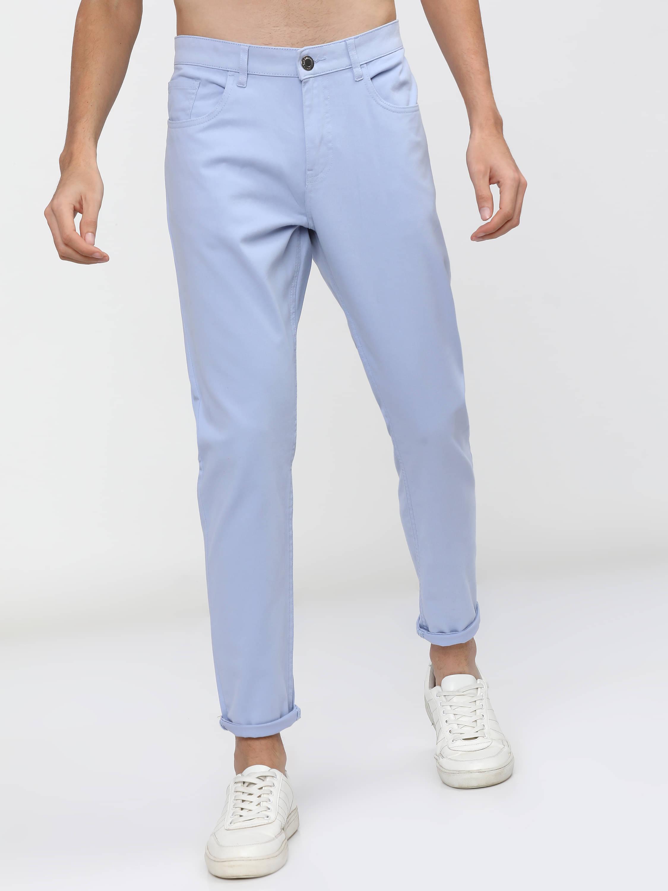     			Highlander Tapered Men's Chinos - Blue ( Pack of 1 )