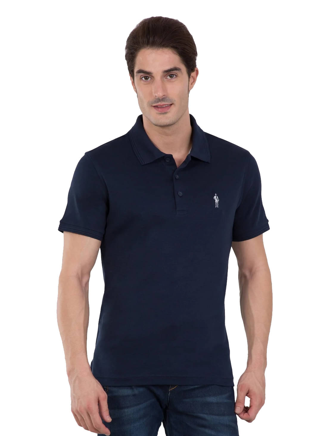     			Jockey Men Cotton Regular Fit Solid Polo T Shirt ( Navy Blue )