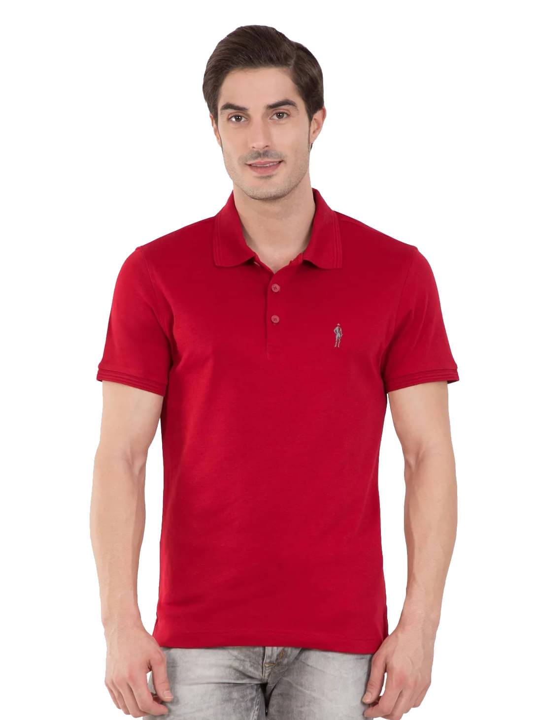 Jockey Men Cotton Regular Fit Solid Polo T Shirt ( Red ) Jockey Men Cotton Regular Fit Solid Polo T Shirt ( Red )