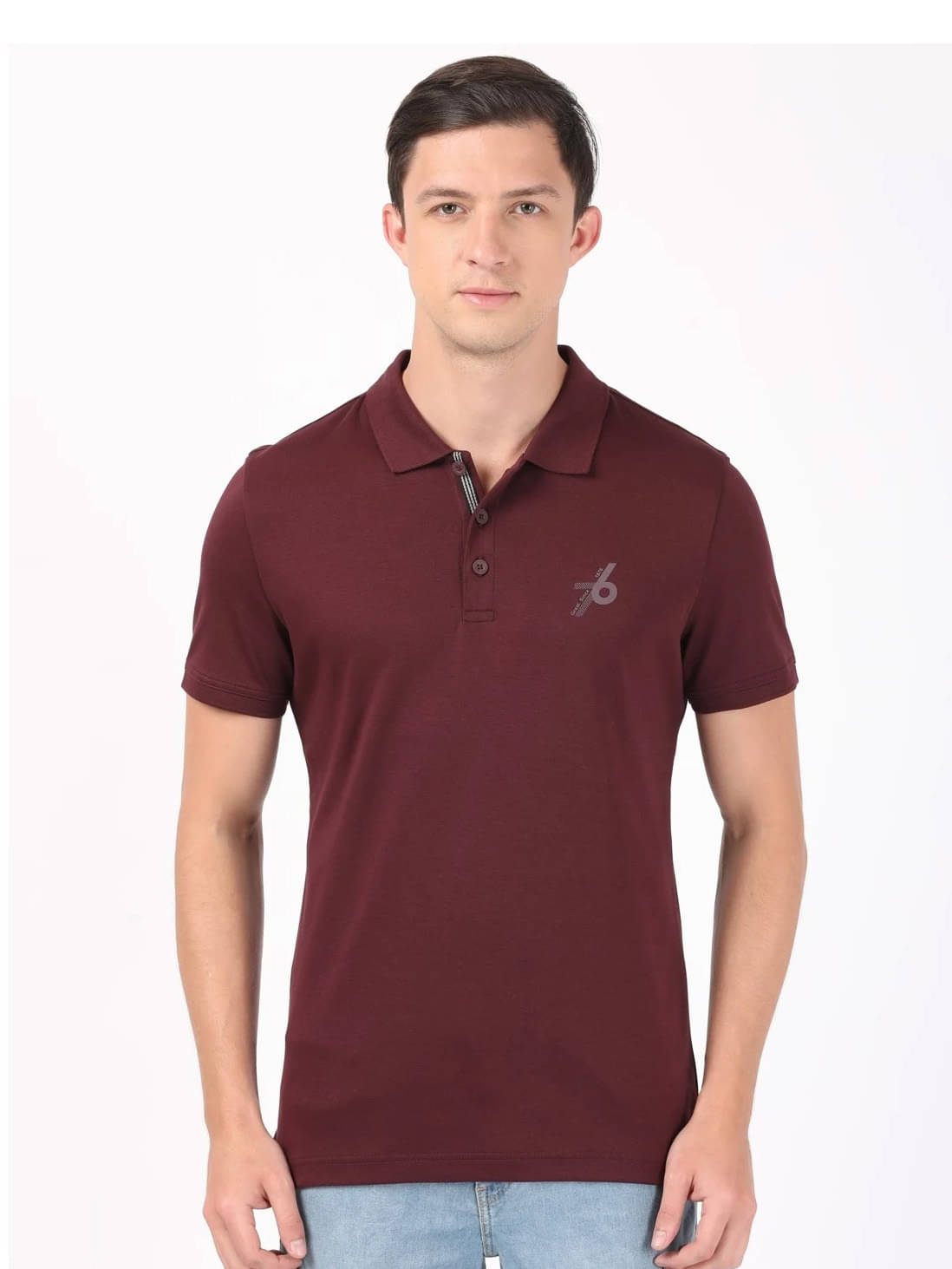 Jockey Men Cotton Regular Fit Solid Polo T Shirt ( Wine ) Jockey Men Cotton Regular Fit Solid Polo T Shirt ( Wine )