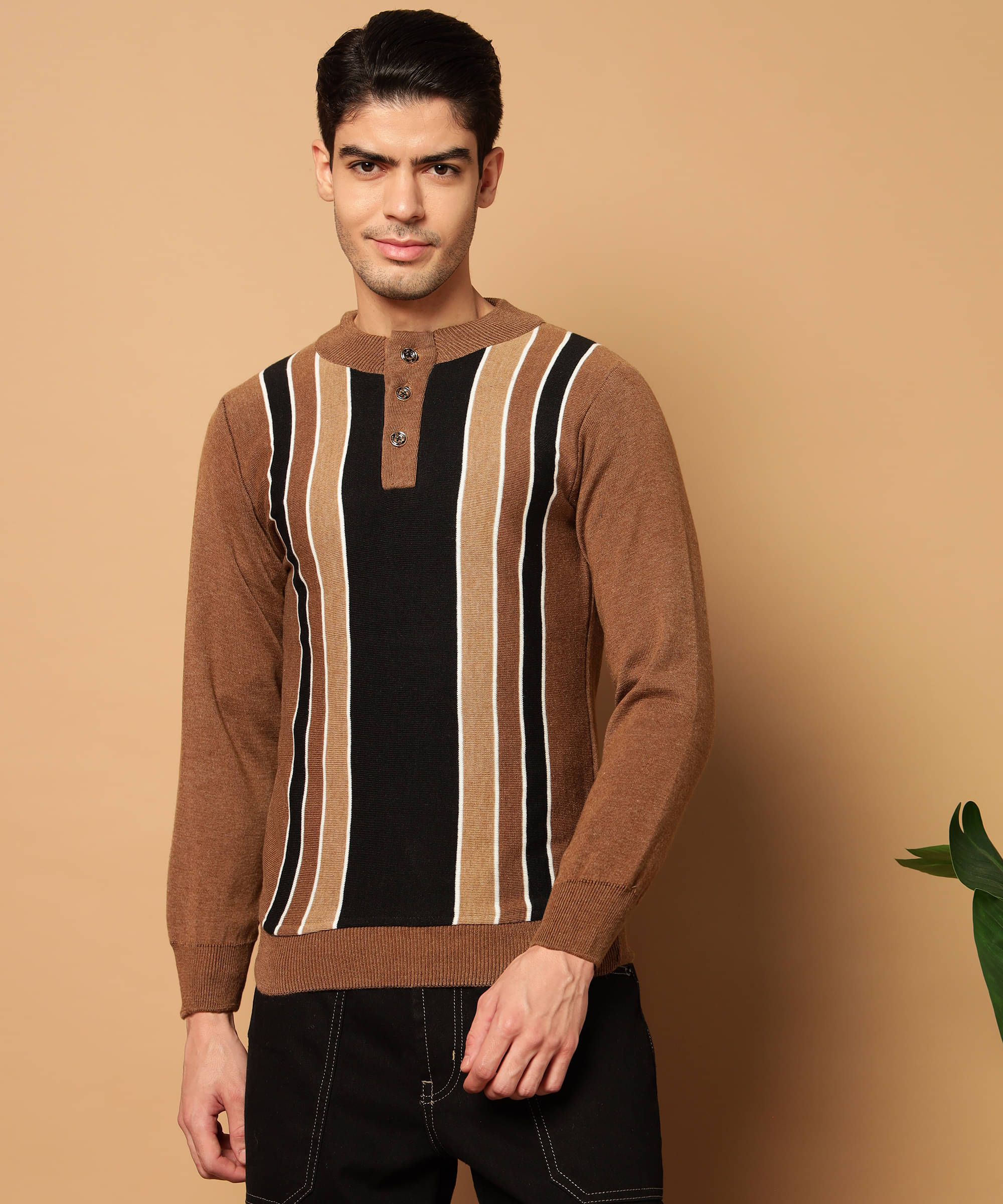 Kilvested Woollen Blend Round Neck Men's Full Sleeves Pullover Sweater - Brown ( Pack of 1 ) Kilvested Woollen Blend Round Neck Men's Full Sleeves Pullover Sweater - Brown ( Pack of 1 )