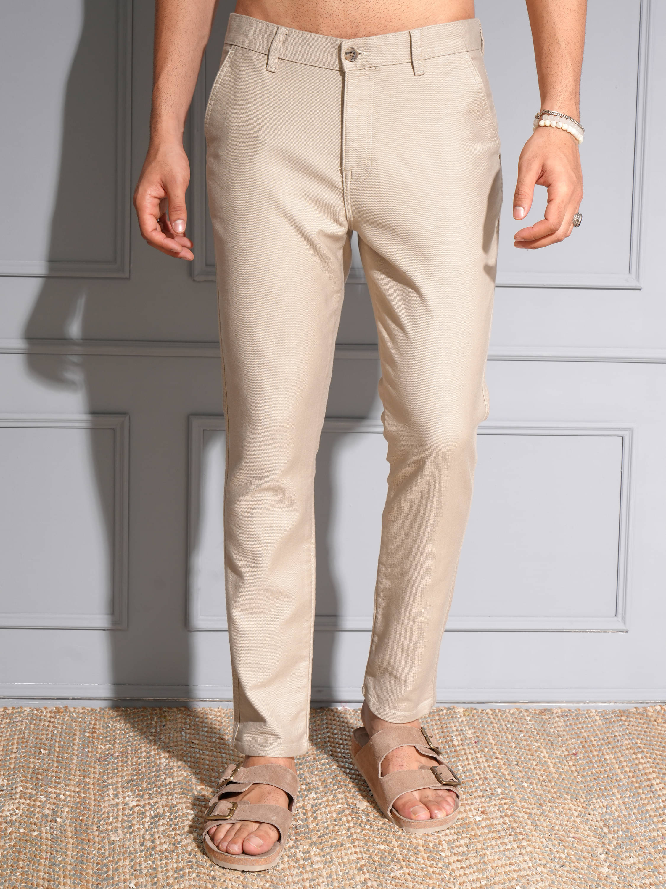     			Locomotive Slim Men's Chinos - Khaki ( Pack of 1 )