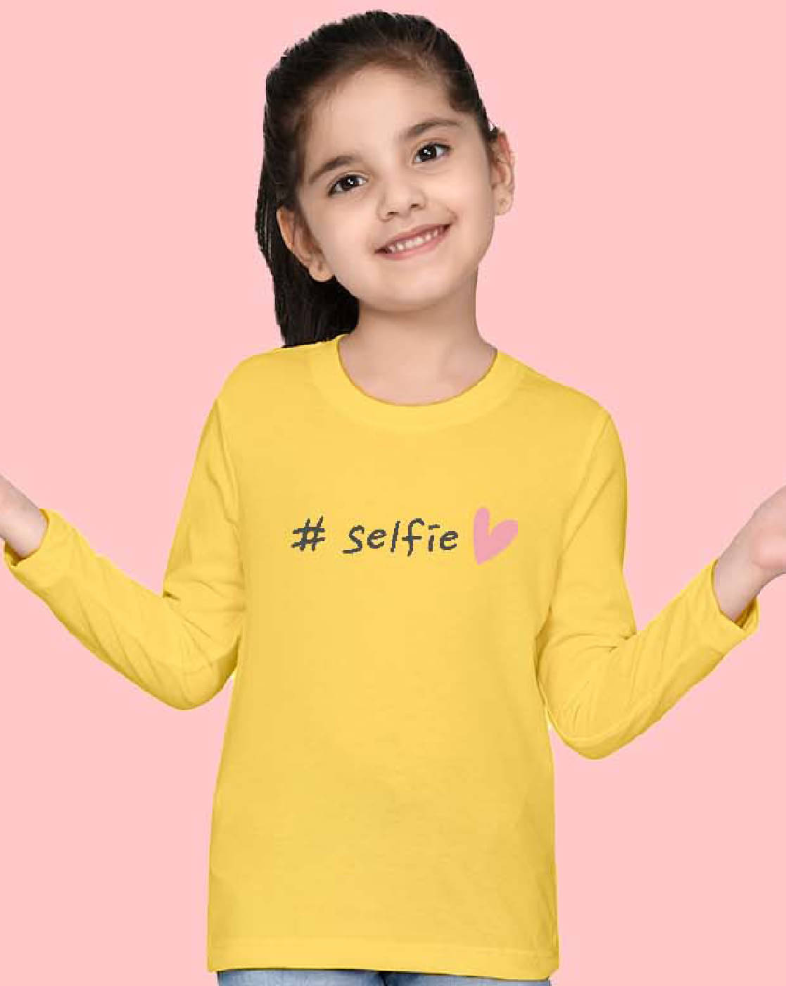     			Nusyl Pack of 1 Girls Cotton Blend T-Shirt ( Yellow )