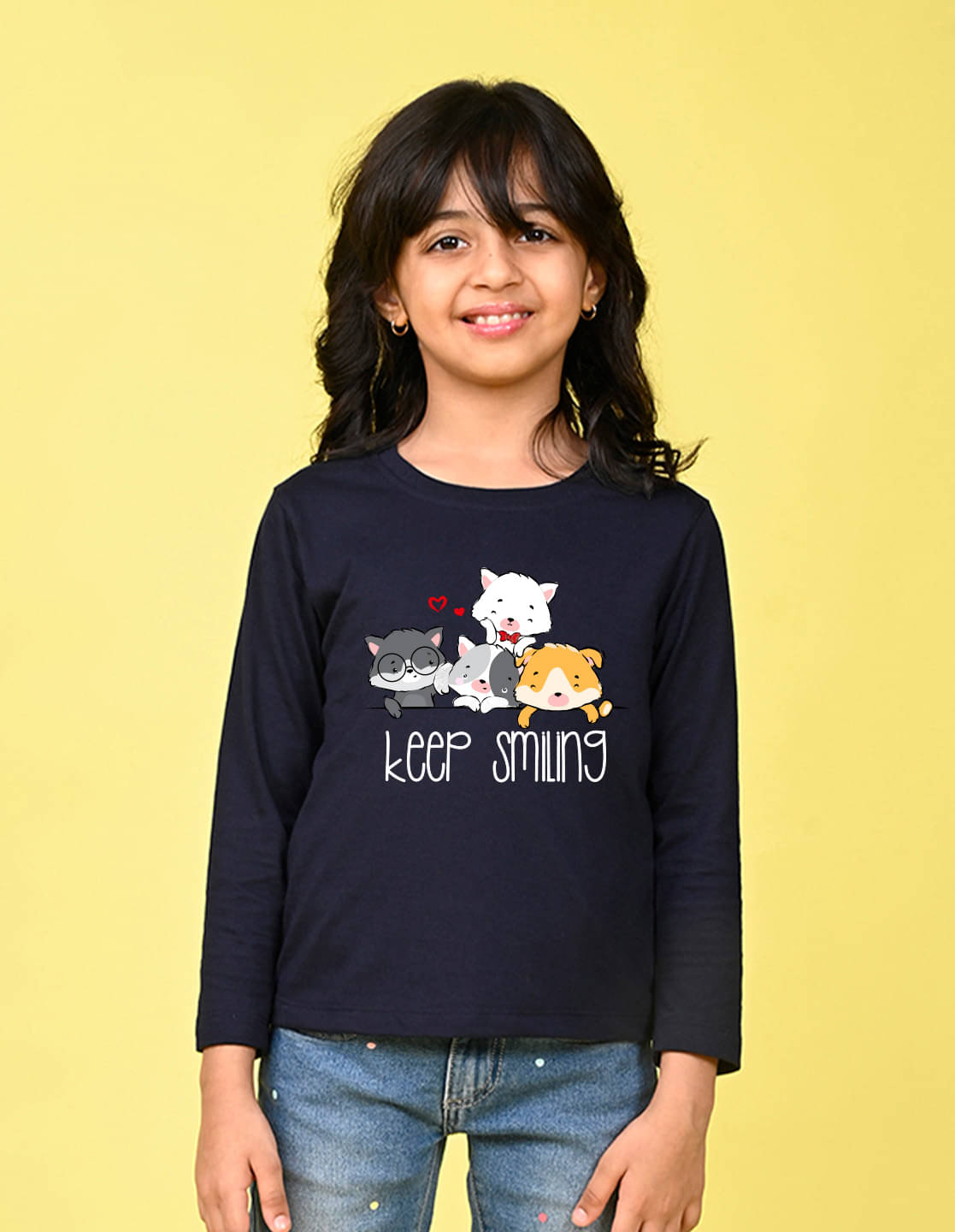     			Nusyl Pack of 1 Girls Cotton Blend T-Shirt ( Blue )