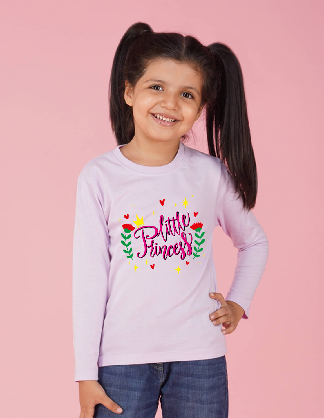    			Nusyl Pack of 1 Girls Cotton Blend T-Shirt ( Purple )