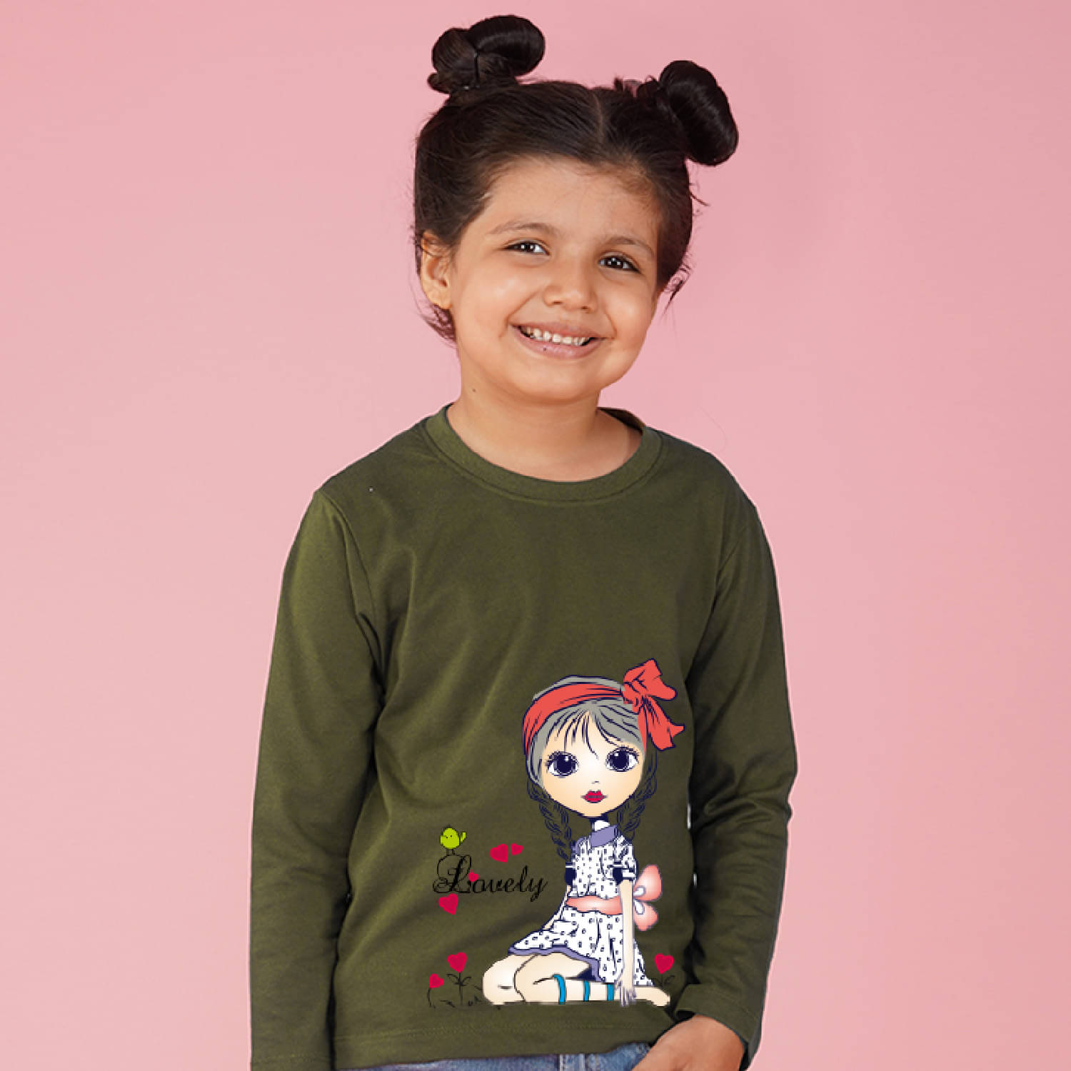     			Nusyl Pack of 1 Girls Cotton Blend T-Shirt ( Green )