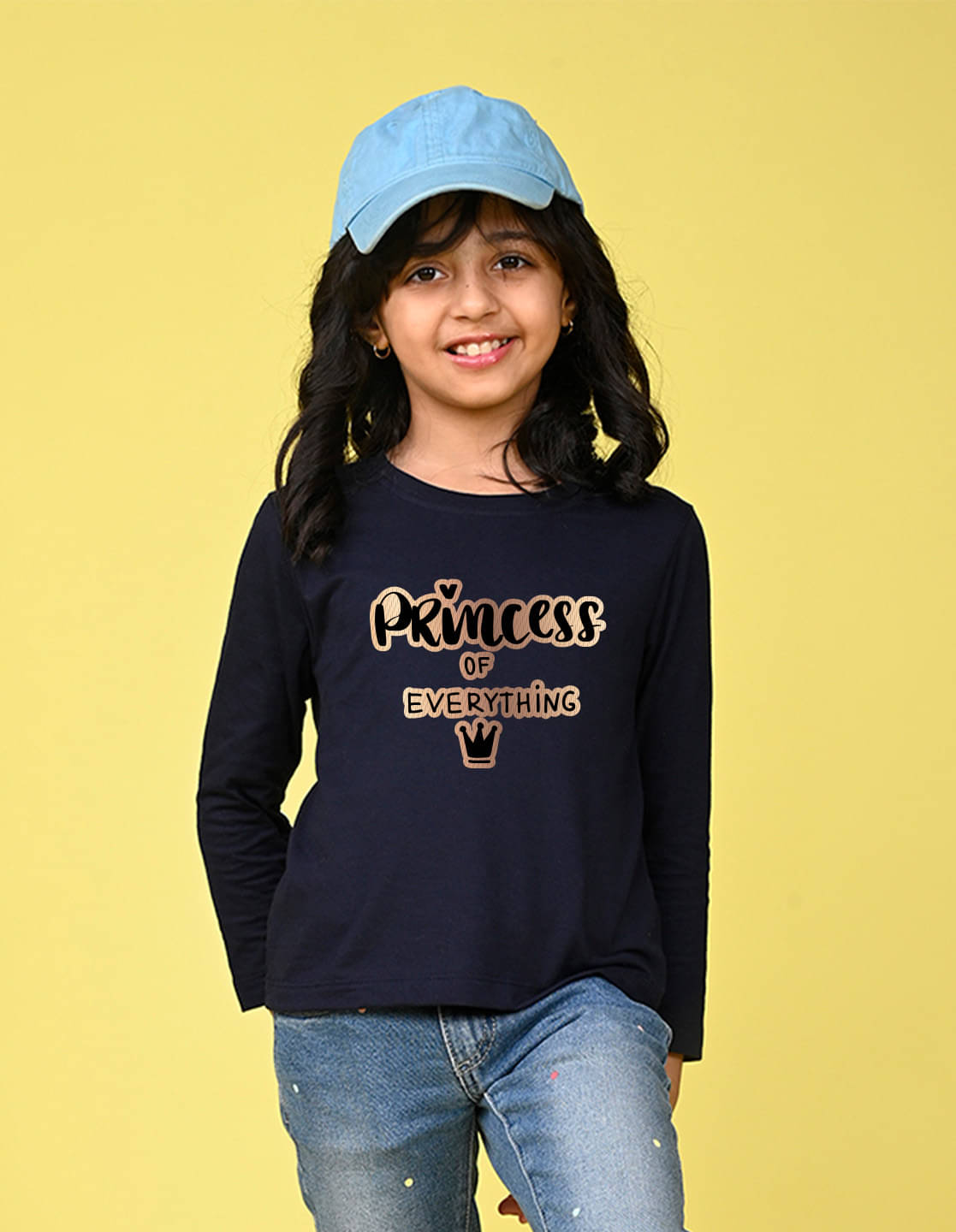     			Nusyl Pack of 1 Girls Cotton Blend T-Shirt ( Blue )