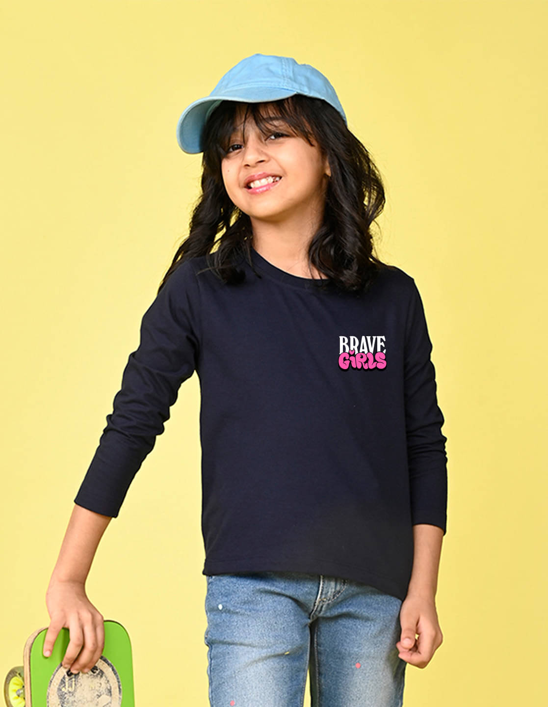     			Nusyl Pack of 1 Girls Cotton Blend T-Shirt ( Blue )