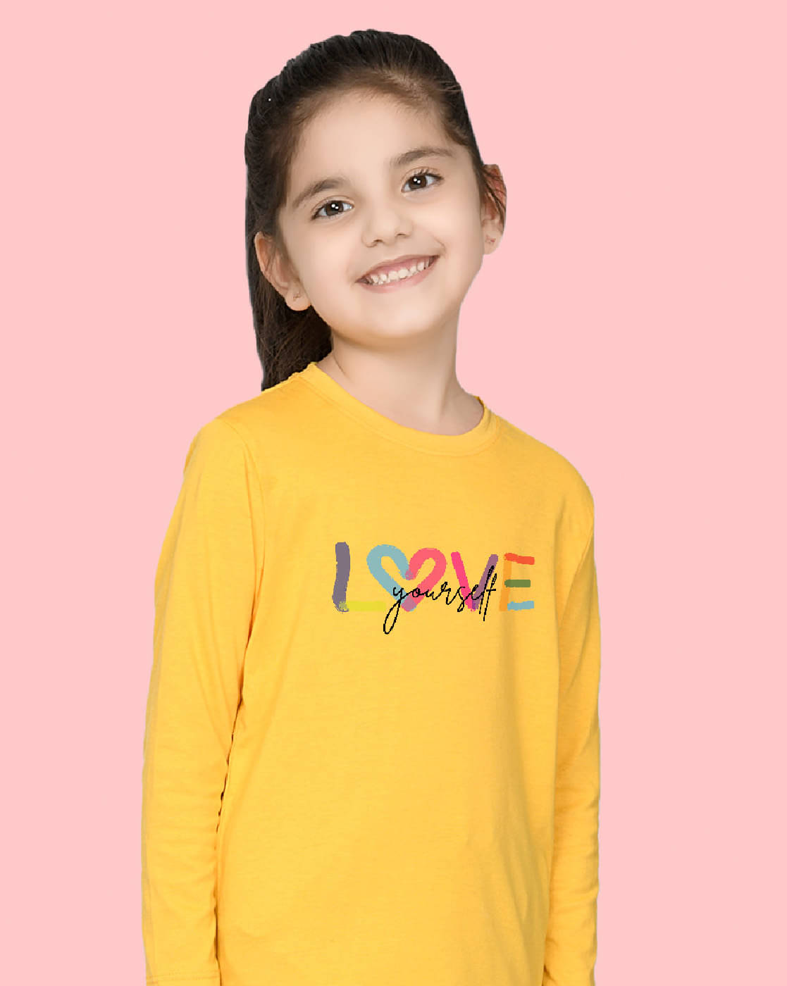     			Nusyl Pack of 1 Girls Cotton Blend T-Shirt ( Yellow )