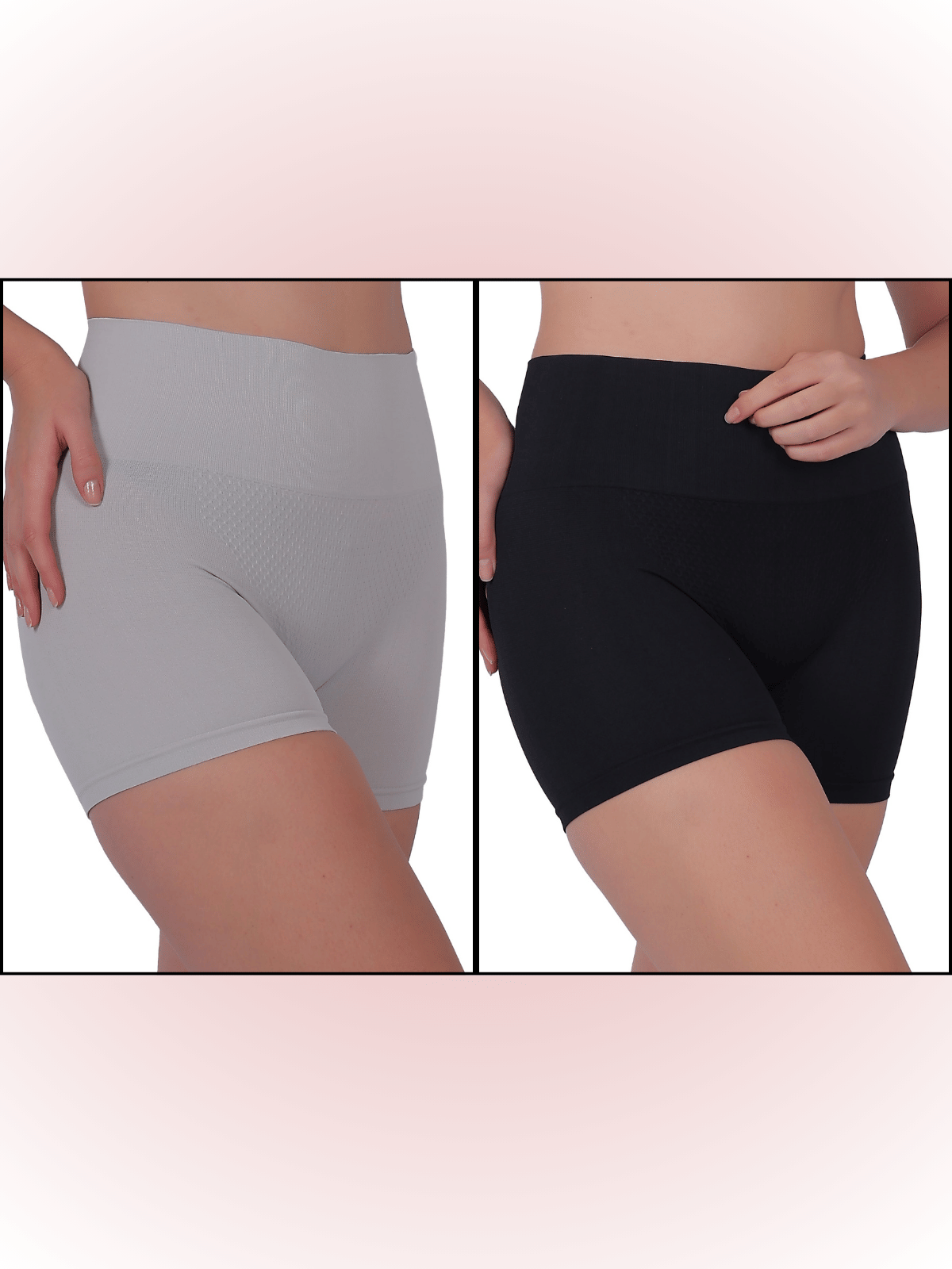 Pia Trends Women Cotton Blend Tummy Shaper ( Light Grey,Black )     			Pia Trends Women Cotton Blend Tummy Shaper ( Light Grey,Black )