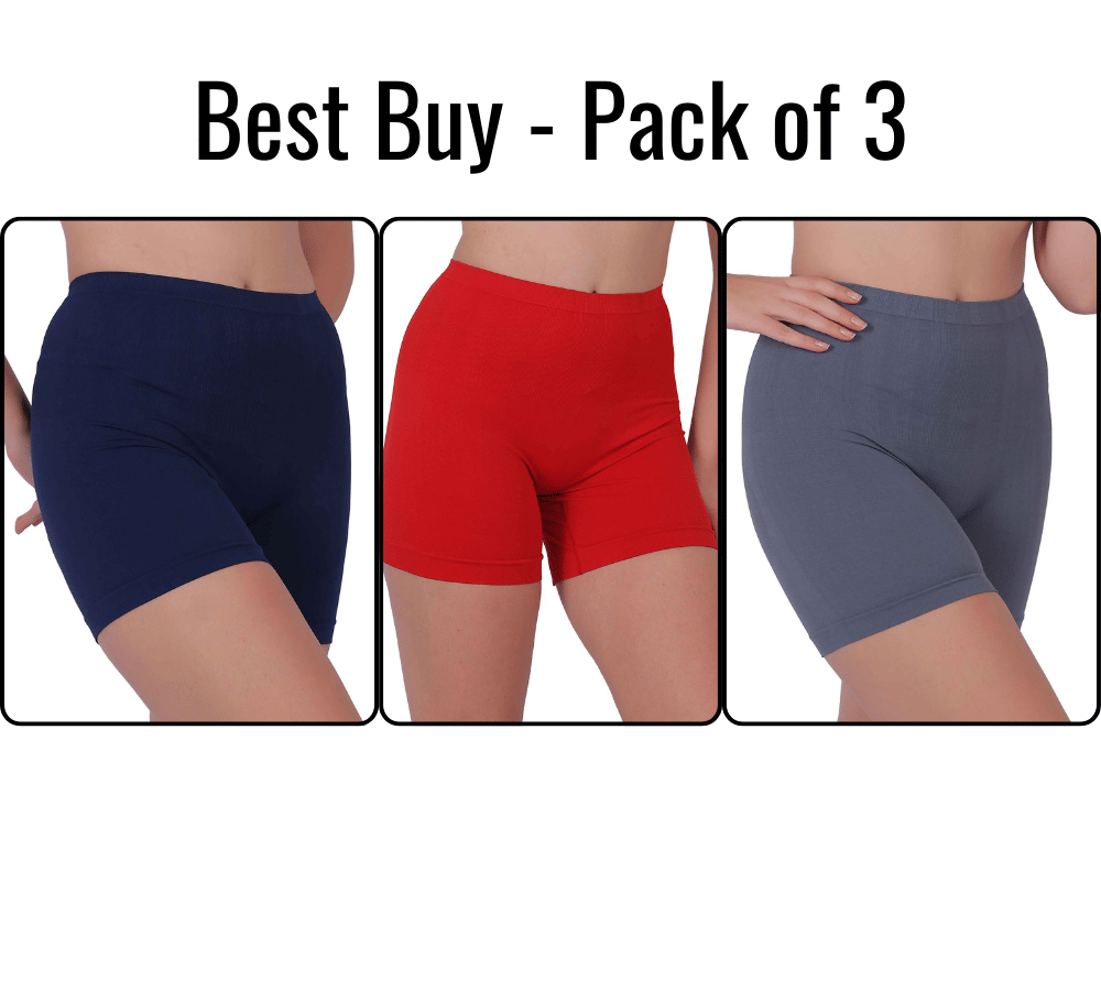 Pia Trends Women Cotton Blend Tummy Shaper ( Navy Blue,Red,Grey ) Pia Trends Women Cotton Blend Tummy Shaper ( Navy Blue,Red,Grey )